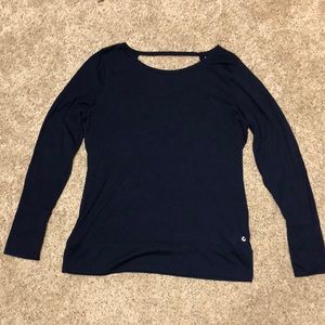 GAP Fit navy long sleeve shirt